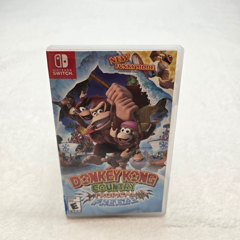 Nintendo Switch Donkey Kong Tropical Freeze Complete CIB Tested Works